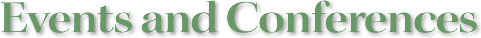 Events and Conferences