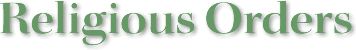Religious Orders