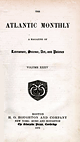 A cover of the Atlantic Monthly in the 1870s.