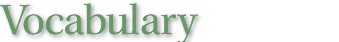 Vocabulary